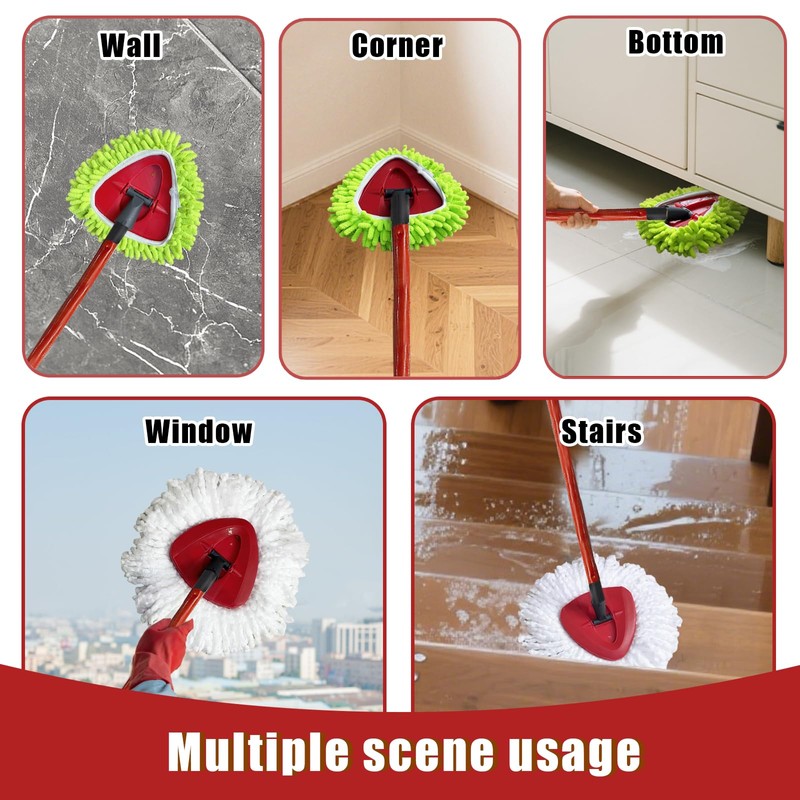 5PCS Spin Mop Replacement Head Compatible with Ocedar EasyWring 1-Tank