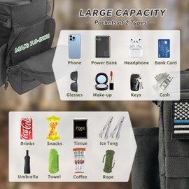 COOLYARD Water Bottle Holder with Strap 64 oz Water Bottle Sleeve Carrier Sling Bag Molle Strap Tactical Pouch for Hiking Camping Gym Camo