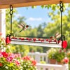 Hummingbird Feeder for Outdoors, 18-Inch Hanging Nectar Feeder with Multiple