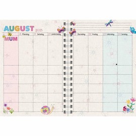 Mum's Fabric A5 Planner Diary 2025-2026