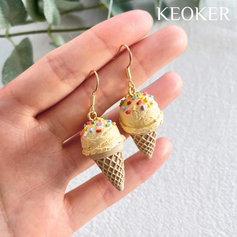 Keoker Ice Cream Polymer Clay Molds, 5 Shapes 3 Sizes