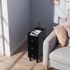 COVLON Narrow Nightstand with 3 Drawers, Fully Assembled Slim Bedside