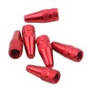 6pcs Anodised Alloy Valve Caps - for Presta - Road/Mountain