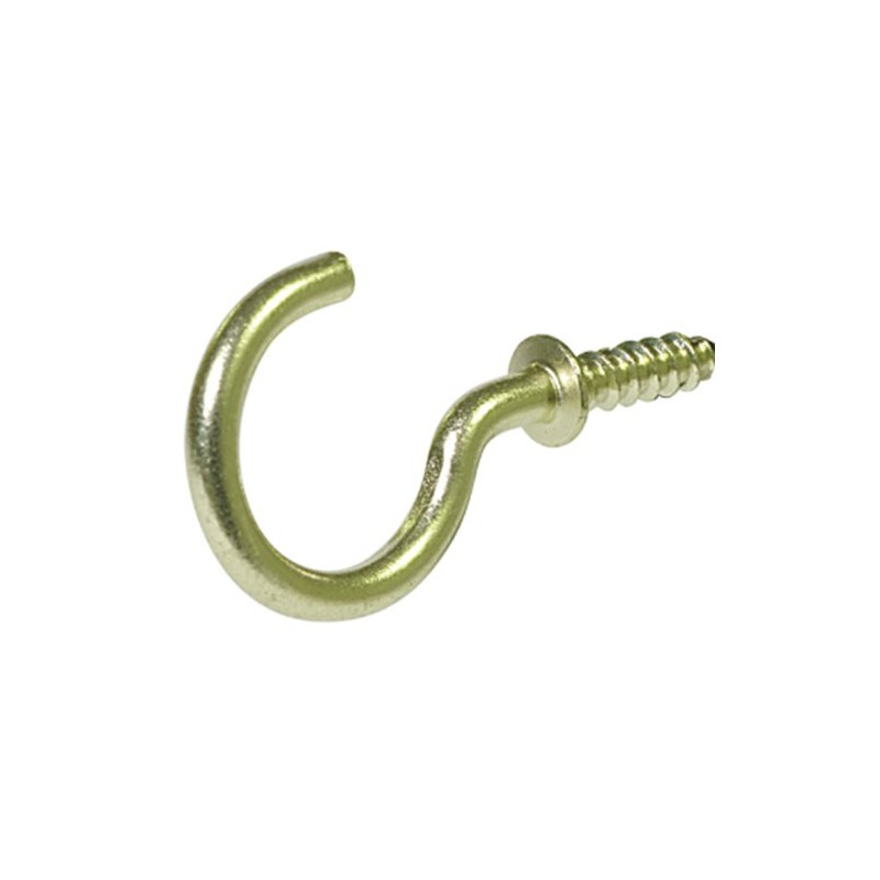 The Hillman Group 41854 Cup Hooks, 3/4-Inch, Brass, 50-Pack