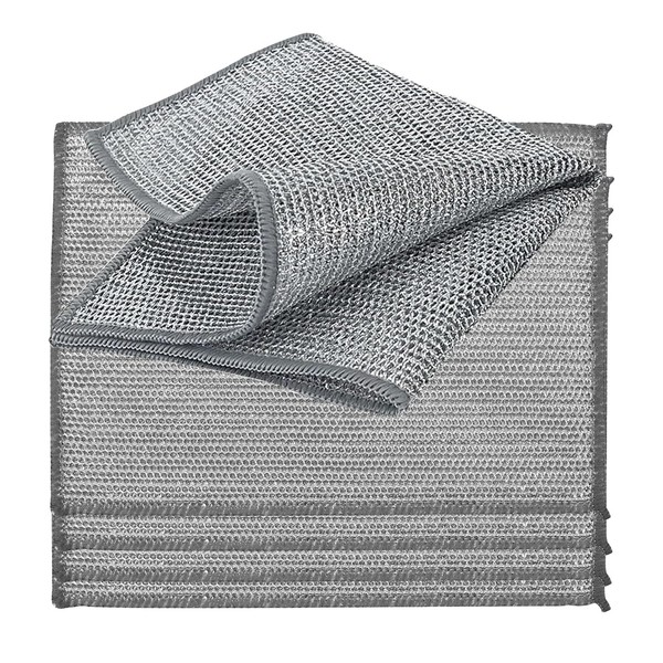 YinQin 5 PCS Double Layer Wire Dishwashing Cloths Rags 20x28