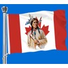 Canada Native American Flag,3x5 FT First Nations Leader Indian Flag,36x60