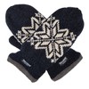 BRUCERIVER Mens Snowflake Knit Mittens with Warm Thinsulate Fleece Lining