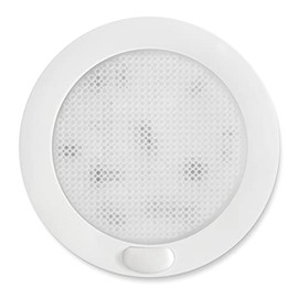 Dream Lighting 12Volt LED Panel Downlight - 3" Ceiling Downlight with Switch - Warm White Panel Light for Kitchen, Cabinet and Cabin