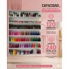Esmaltero Exhibidor Maquillaje Multiusos Reforzado Con Tapa.