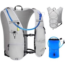 Women's Running Vest with 500 ml Hydration Bottle/2L Hydration Bladder, Lightweight Hydration Backpack Running Men's 6L, Running Vest Reflective for Jogging, Trail Running, Bike, Marathon
