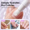 2en1 Empujador de Cutículas y Aceite para Cutículas,Herramienta de Manicura