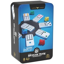 Spin Master Games Cardinal , Doce Dobles Tren Mexicano Juego de dominó Juegos de Mesa clásicos Juegos para niños Juegos de Estrategia Juegos de Mesa  