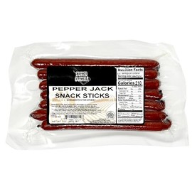Cured Cucina Meat Sticks, Jerky Sticks, Protein Snack 7 oz (7 Sticks Per Package) (7 Ounce, Pepper Jack)