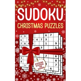 Stocking Stuffers for Women: Sudoku Puzzles: Easy Medium and Hard Levels, Christmas Activity Book for Women