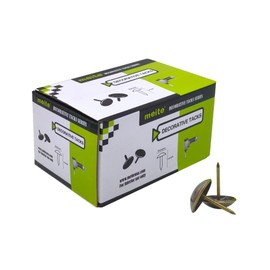 meite Upholstery Tacks 5/8" Diameter Bronze Antique Upholstery Tacks Furniture Nails Pins Thumb Tack for Upholstered Furniture Cork Board Sofa Decorative or DIY Projects