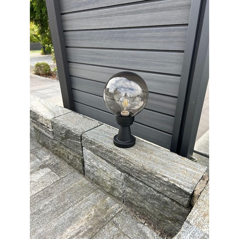 Ball Light Outdoor Light Tower Transparent Smoke Diameter 15 cm