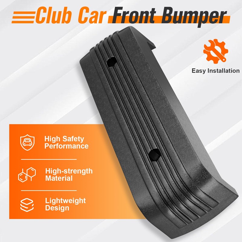 GODCTSUP Club Car Front Bumper with Bolts, Fits Club Car