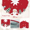 Christmas Tree Skirt 48 Inch Soft Plush Christmas Tree Mat