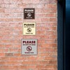 Square Please Do Not Sit Here Thank You Door or