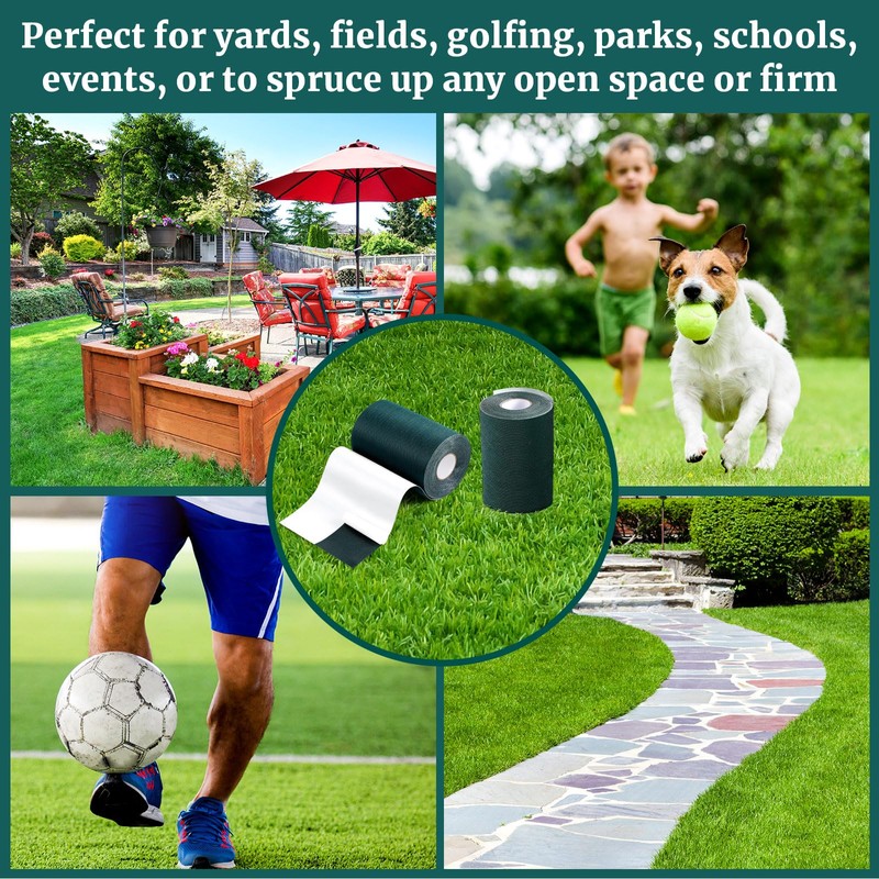 Gersoniel 2 Rolls 6 in x 33 ft Artificial Grass