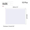 sourcing map 10 Pack Clear Plastic Sheet Transparency Panel 9x12x0.02''