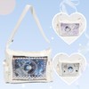 ZingZaak Ita Bag Crossbody, Pin Purse,Pin Display Bag with Transparent