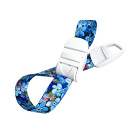 ROLSELEY Medical Nurse Tourniquet with FLORAL BLUE FORGET-ME-NOT Pattern with ABS Plastic Buckle Latex Free Elastic Band Perfect for Doctors, Nurses, Students and Paramedics