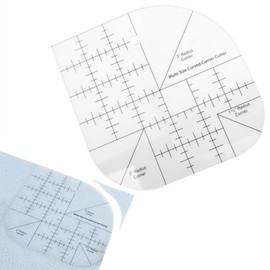 Acrylic Sewing Curved Corner Cutter Ruler Sewing Machine Quilting Ruler Sewing Patchwork Ruler for Drawing DIY Quil Sewing Project