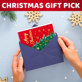 HAPPYPOP Christmas Gifts Socks for Kids - Reindeer Socks for 2-3 Years Old Boys Girls, Stocking Stuffers with Greeting Card