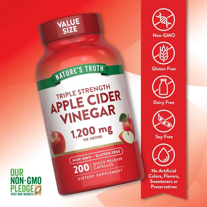 Apple Cider Vinegar 1200 mg Flavor