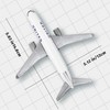 HANGHANG 1/400 United Plastic Airplane Model Suitable for Collections and