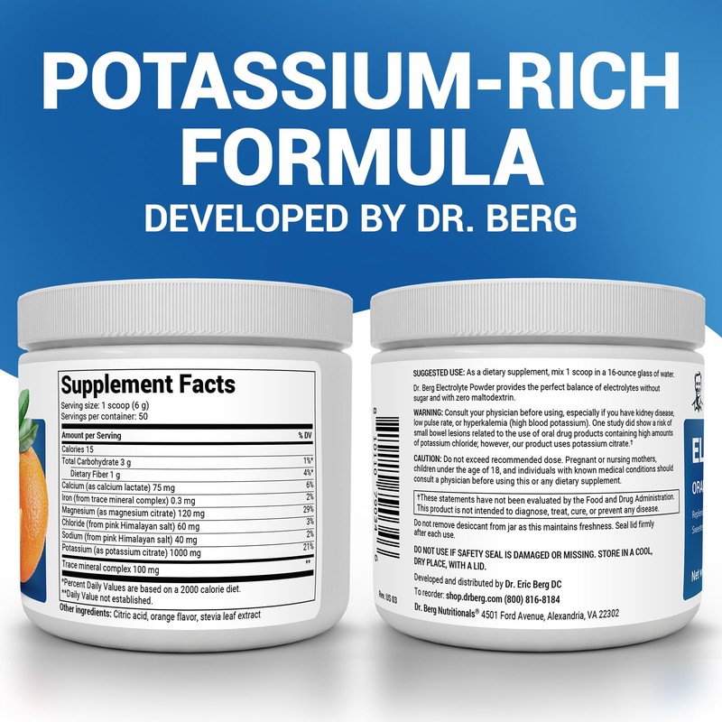 Dr. Berg Zero Sugar Hydration Keto Electrolyte Powder - Enhanced