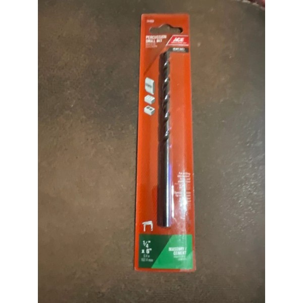ACE Hardware 24469 1/4" x 6" Steel Percussion Drill Bit,