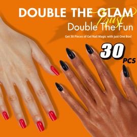 KQueenest 30 PCS Natural Nude Press on Nails Short Medium Square Fake Nails Acrylic, Solid Colored Gel Glue on Nails, Semi-transparent Short Coffin False Nails, Varied Sizes for Women Daily Wear