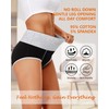 ASIMOON Womens Tummy Control Underwear High Waisted Cotton Panties Comfortable