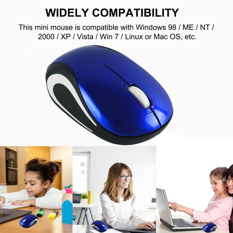Wireless Mouse Cute Mini Computer Mouse Small Size Pocket Portable
