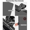 JOYTUTUS Sun Visor Extender for Car - Universal Anti-Glare Polarized