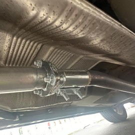 Exhaust Clamp 2 inch, 75mm Butt Joint Band Exhaust Clamps 304 Stainless Steel