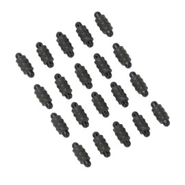 Yctze Fishing Line Bead Stops, Fishing Connectors, 20pcs Carp Fishing Method Connectors Threaded Outside Stop Beads Feeder Accessories