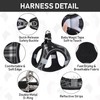 GAMUDA Small Dog Harness Collar and Leash Set, Step in