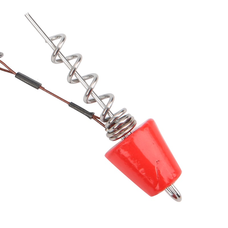 Portable Fishing Steel Wire Fishing Rigs with Treble Fish Hooks