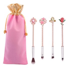 Makeup Brush Set Beauty And Beast Rose Makeup Brushes Set Portable Convenient Eye Shadow Blush Brush for Friends Family