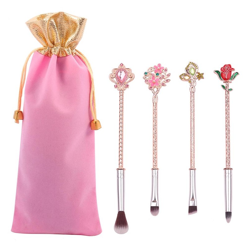 Makeup Brush Set Beauty And Beast Rose Makeup Brushes Set