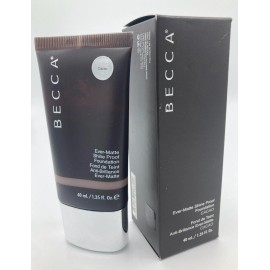 BECCA Ever-Matte Shine Proof Foundation Shade CACAO Makeup 1.35 fl oz /40 mL NIB