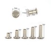 90 Sets Silvery Chicago Binding Screws Assorted Kit Nail Rivet