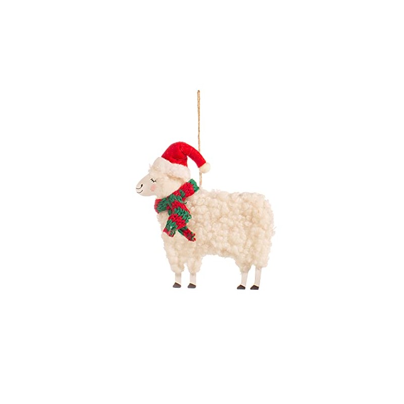 Sass & Belle Festive Sheep Hanging Decoration