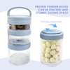 1 Set of 4-Layer Protein Powder Box and 1 Measuring