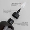 2 Gel Squeeze Bottles, Segbeauty 16.9 oz Amber Squeeze Bottles,