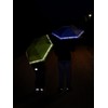 Knirps children's compact umbrella with reflective trim., lime