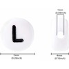 Bxwoum 100PCS Letter Beads Acrylic Alphabet Beads for Jewelry Making